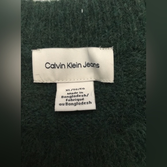 Calvin Klein Deep Green Crew Neck Sweater - Picture 11 of 15